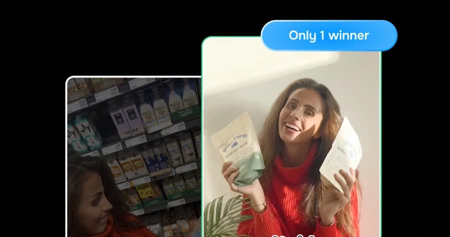 A single winning ad among many attempts