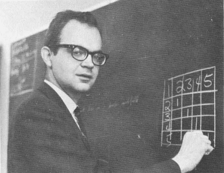 California Institute of Technology Professor Donald Knuth, 1965.
